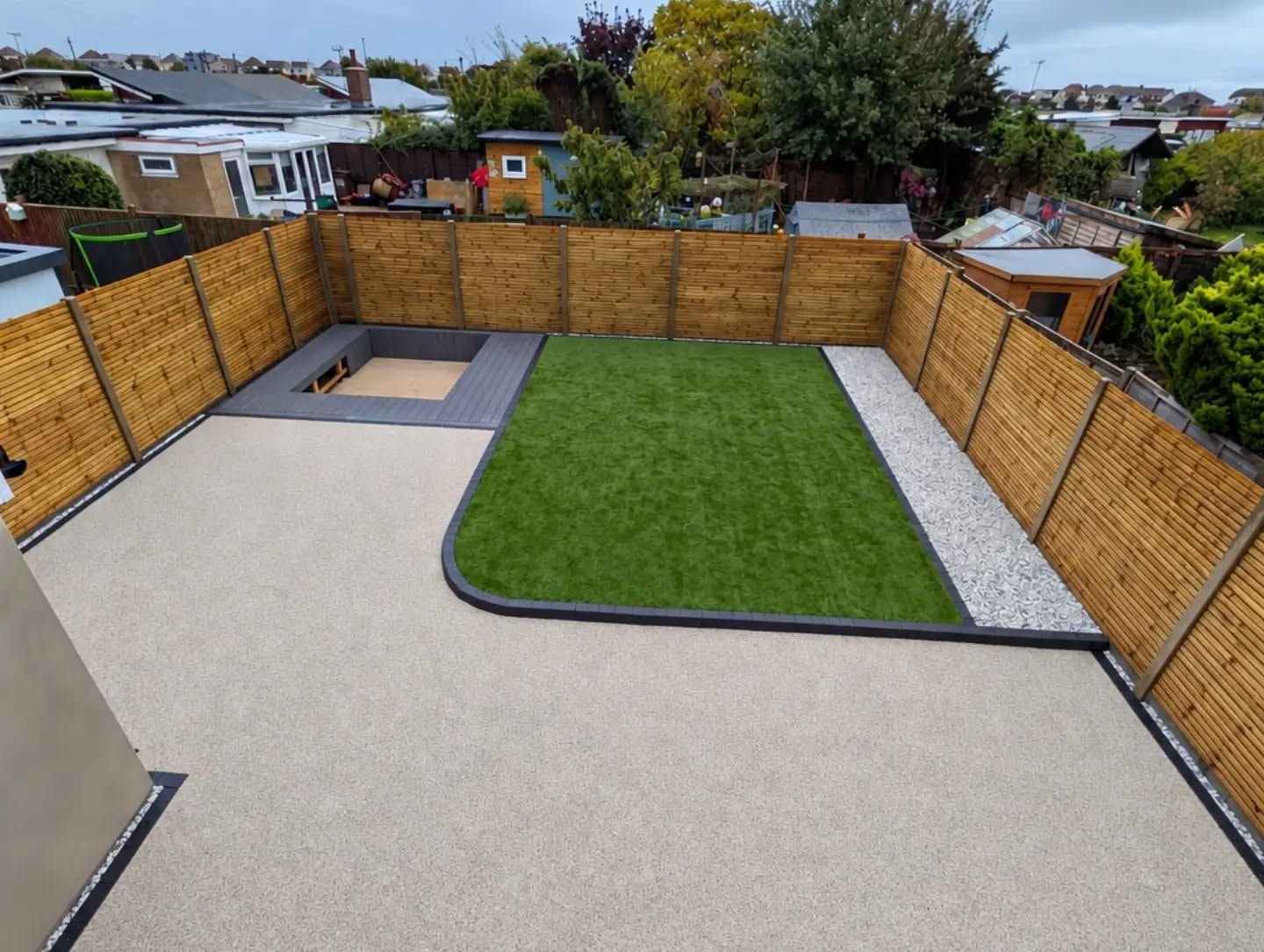 Resin patio example